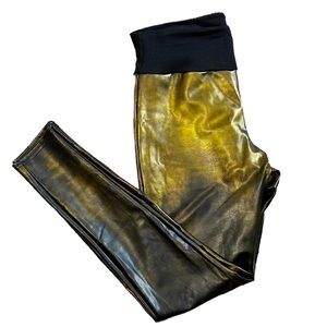 ASSETS By SPANX Gold High Waisted Leggings Size Large